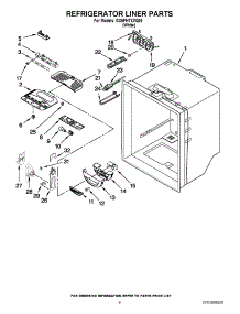 04 - Refrigerator Liner Parts parts for Whirlpool Refrigerator GX5FHTXVQ05 / from AppliancePartsPros.com