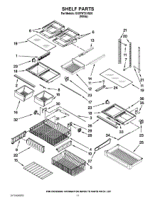 07 - Shelf Parts parts for Whirlpool Refrigerator GX5FHTXVQ05 / from AppliancePartsPros.com