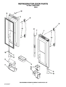 05 - Refrigerator Door Parts parts for Whirlpool Refrigerator GX5FHTXVB06 / from AppliancePartsPros.com