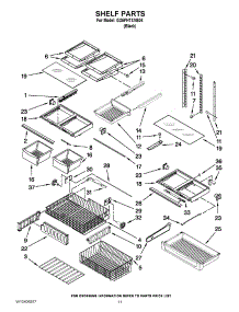 07 - Shelf Parts parts for Whirlpool Refrigerator GX5FHTXVB06 / from AppliancePartsPros.com