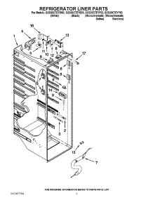 02 - Refrigerator Liner Parts parts for Whirlpool Refrigerator GSS30C7EYF03 / from AppliancePartsPros.com