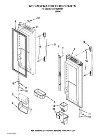 05 - Refrigerator Door Parts parts for Whirlpool Refrigerator GX5FHDXVQ06 / from AppliancePartsPros.com