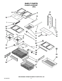 07 - Shelf Parts parts for Whirlpool Refrigerator GX5FHDXVQ06 / from AppliancePartsPros.com