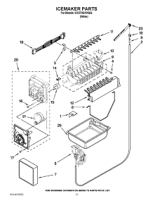 08 - Icemaker Parts parts for Whirlpool Refrigerator GX5FHDXVQ06 / from AppliancePartsPros.com