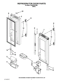 05 - Refrigerator Door Parts parts for Whirlpool Refrigerator GX5FHDXVB06 / from AppliancePartsPros.com