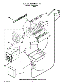 08 - Icemaker Parts parts for Whirlpool Refrigerator GX5FHDXVB06 / from AppliancePartsPros.com