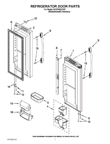 05 - Refrigerator Door Parts parts for Whirlpool Refrigerator GX2FHDXVY07 / from AppliancePartsPros.com