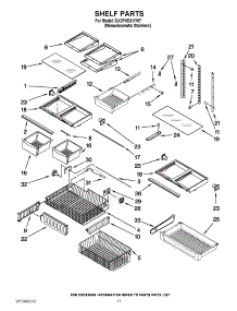07 - Shelf Parts parts for Whirlpool Refrigerator GX2FHDXVY07 / from AppliancePartsPros.com