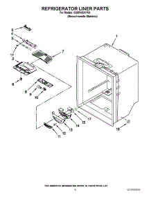 04 - Refrigerator Liner Parts parts for Whirlpool Refrigerator GX5FHDXVY08 / from AppliancePartsPros.com