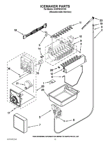 08 - Icemaker Parts parts for Whirlpool Refrigerator GX5FHDXVY08 / from AppliancePartsPros.com