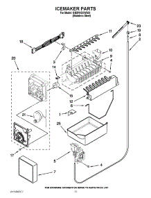 08 - Icemaker Parts parts for Whirlpool Refrigerator GB2FHDXWS05 / from AppliancePartsPros.com