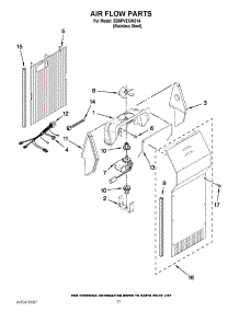 10 - Air Flow Parts parts for Whirlpool Refrigerator ED5PVEXWS14 / from AppliancePartsPros.com