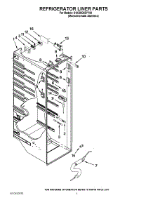 02 - Refrigerator Liner Parts parts for Whirlpool Refrigerator GSC25C6EYY02 / from AppliancePartsPros.com