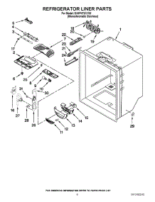 04 - Refrigerator Liner Parts parts for Whirlpool Refrigerator GX5FHTXVY08 / from AppliancePartsPros.com