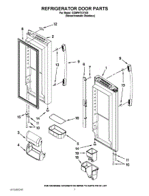05 - Refrigerator Door Parts parts for Whirlpool Refrigerator GX5FHTXVY08 / from AppliancePartsPros.com