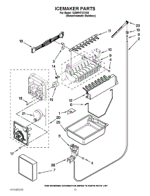 08 - Icemaker Parts parts for Whirlpool Refrigerator GX5FHTXVY08 / from AppliancePartsPros.com