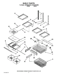 07 - Shelf Parts parts for Whirlpool Refrigerator GB2FHDXWQ03 / from AppliancePartsPros.com