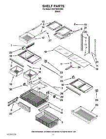 07 - Shelf Parts parts for Whirlpool Refrigerator GX2FHDXVB05 / from AppliancePartsPros.com