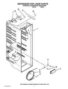 02 - Refrigerator Liner Parts parts for Whirlpool Refrigerator ED5VHEXVB09 / from AppliancePartsPros.com