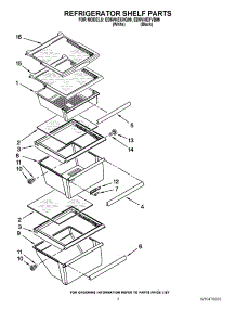 03 - Refrigerator Shelf Parts parts for Whirlpool Refrigerator ED5VHEXVB09 / from AppliancePartsPros.com