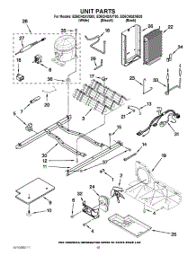 09 - Unit Parts parts for Whirlpool Refrigerator ED5CHQXVQ03 / from AppliancePartsPros.com