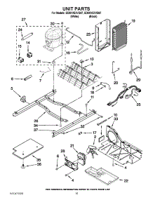 09 - Unit Parts parts for Whirlpool Refrigerator ED5KVEXVQ07 / from AppliancePartsPros.com