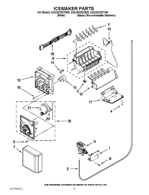 10 - Icemaker Parts parts for Whirlpool Refrigerator GSC25C5EYB00 / from AppliancePartsPros.com