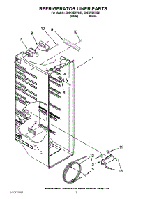 02 - Refrigerator Liner Parts parts for Whirlpool Refrigerator ED5KVEXVB07 / from AppliancePartsPros.com