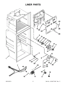 03 - Liner Parts parts for Whirlpool Refrigerator WRT111SFAF00 / from AppliancePartsPros.com