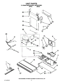 07 - Unit Parts parts for Whirlpool Refrigerator GB9FHDXWQ03 / from AppliancePartsPros.com