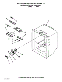 02 - Refrigerator Liner Parts parts for Whirlpool Refrigerator GB9FHDXWB03 / from AppliancePartsPros.com