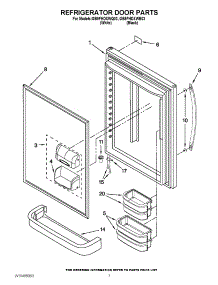 04 - Refrigerator Door Parts parts for Whirlpool Refrigerator GB9FHDXWB03 / from AppliancePartsPros.com