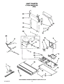 07 - Unit Parts parts for Whirlpool Refrigerator EB9SHKXVQ04 / from AppliancePartsPros.com