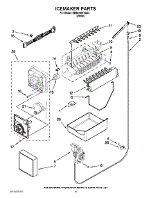 08 - Icemaker Parts parts for Whirlpool Refrigerator EB9SHKXVQ04 / from AppliancePartsPros.com