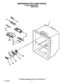 02 - Refrigerator Liner Parts parts for Whirlpool Refrigerator GB9FHDXWS05 / from AppliancePartsPros.com