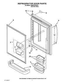 04 - Refrigerator Door Parts parts for Whirlpool Refrigerator GB9FHDXWS05 / from AppliancePartsPros.com