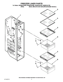 04 - Freezer Liner Parts parts for Whirlpool Refrigerator GSS26C4XXF02 / from AppliancePartsPros.com