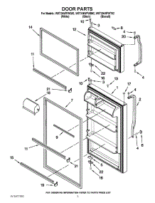 02 - Door Parts parts for Whirlpool Refrigerator W8TXNWFWB02 / from AppliancePartsPros.com