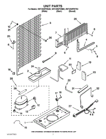 04 - Unit Parts parts for Whirlpool Refrigerator W8TXNWFWB02 / from AppliancePartsPros.com