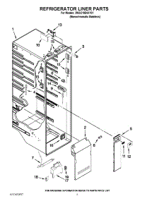 02 - Refrigerator Liner Parts parts for Whirlpool Refrigerator 3WSC19D4XY01 / from AppliancePartsPros.com