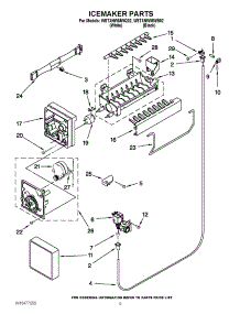 05 - Icemaker Parts parts for Whirlpool Refrigerator W8TXNWMWB02 / from AppliancePartsPros.com