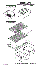 06 - Shelf Parts parts for Whirlpool Refrigerator W8TXNWMWQ02 / from AppliancePartsPros.com