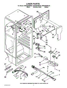 03 - Liner Parts parts for Whirlpool Refrigerator W8RXNGMWB02 / from AppliancePartsPros.com