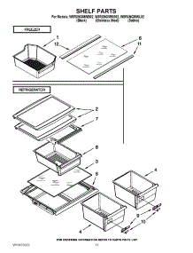 06 - Shelf Parts parts for Whirlpool Refrigerator W8RXNGMWB02 / from AppliancePartsPros.com