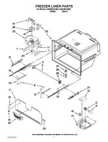 06 - Freezer Liner Parts parts for Whirlpool Refrigerator GI6SDRXXB06 / from AppliancePartsPros.com