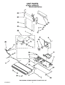 09 - Unit Parts parts for Whirlpool Refrigerator GI6FDRXXY07 / from AppliancePartsPros.com