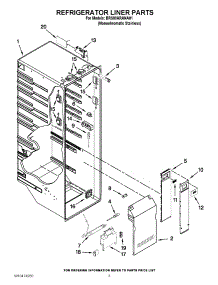 02 - Refrigerator Liner Parts parts for Whirlpool Refrigerator BRS80ARANA01 / from AppliancePartsPros.com