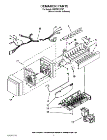 05 - Icemaker Parts parts for Whirlpool Refrigerator GI6SDRXXY07 / from AppliancePartsPros.com