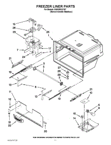 06 - Freezer Liner Parts parts for Whirlpool Refrigerator GI6SDRXXY07 / from AppliancePartsPros.com