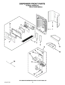 08 - Dispenser Front Parts parts for Whirlpool Refrigerator GI6SDRXXY07 / from AppliancePartsPros.com